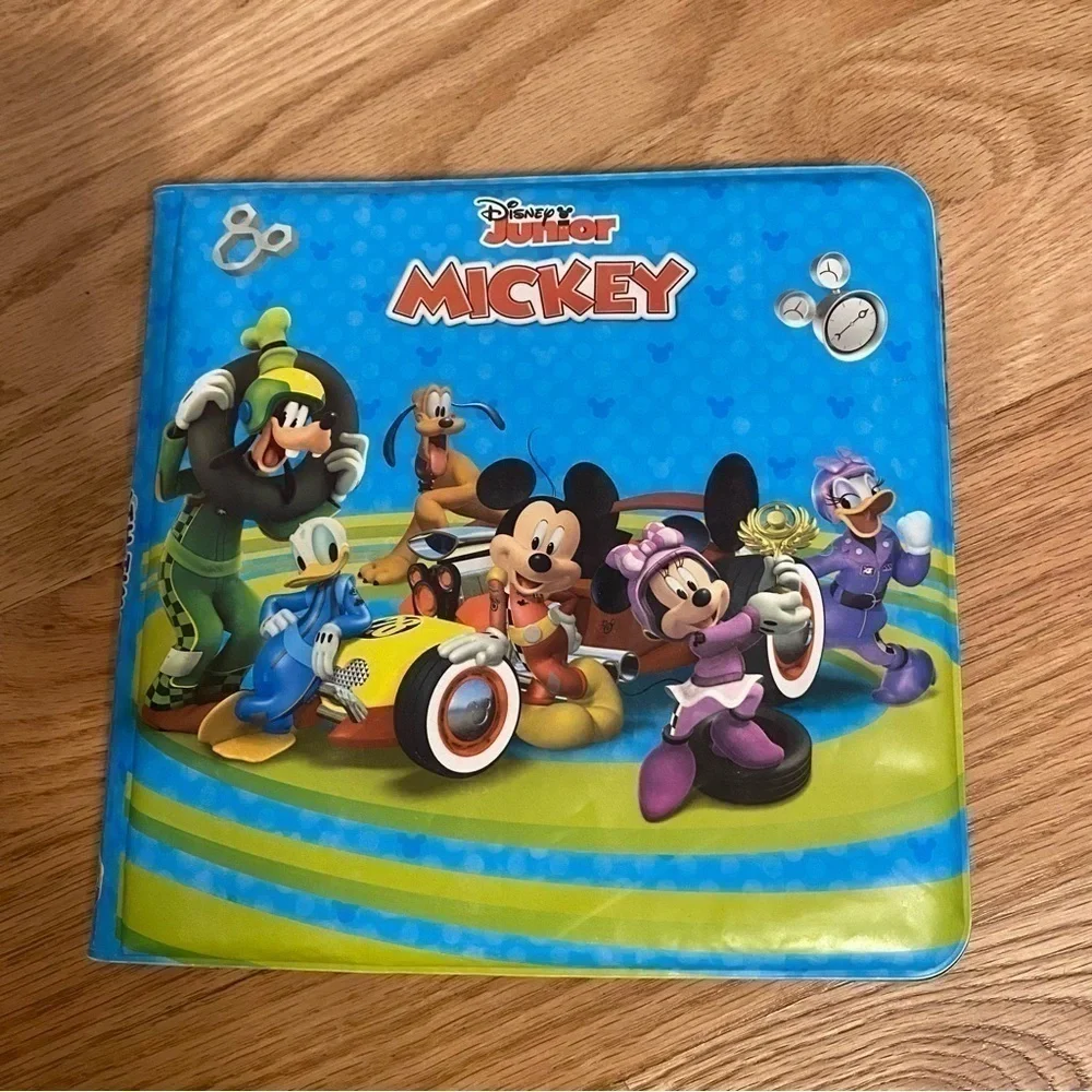 Disney Mickey Mouse Easy Clean Book Bath Tub Toy Roadster Racer